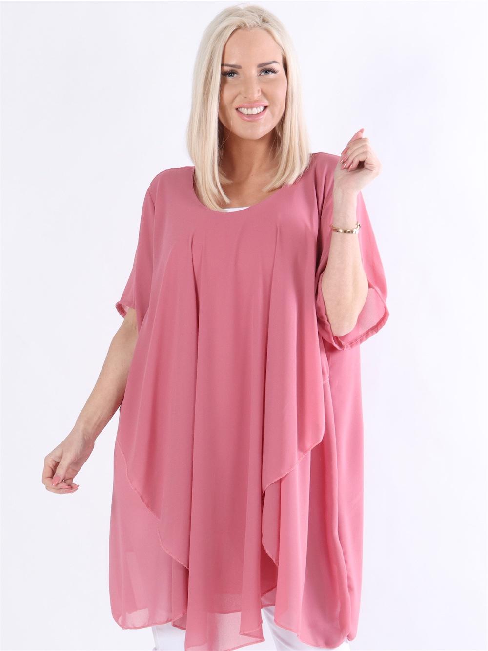 Wanda - Tunika kjole i chiffonstof